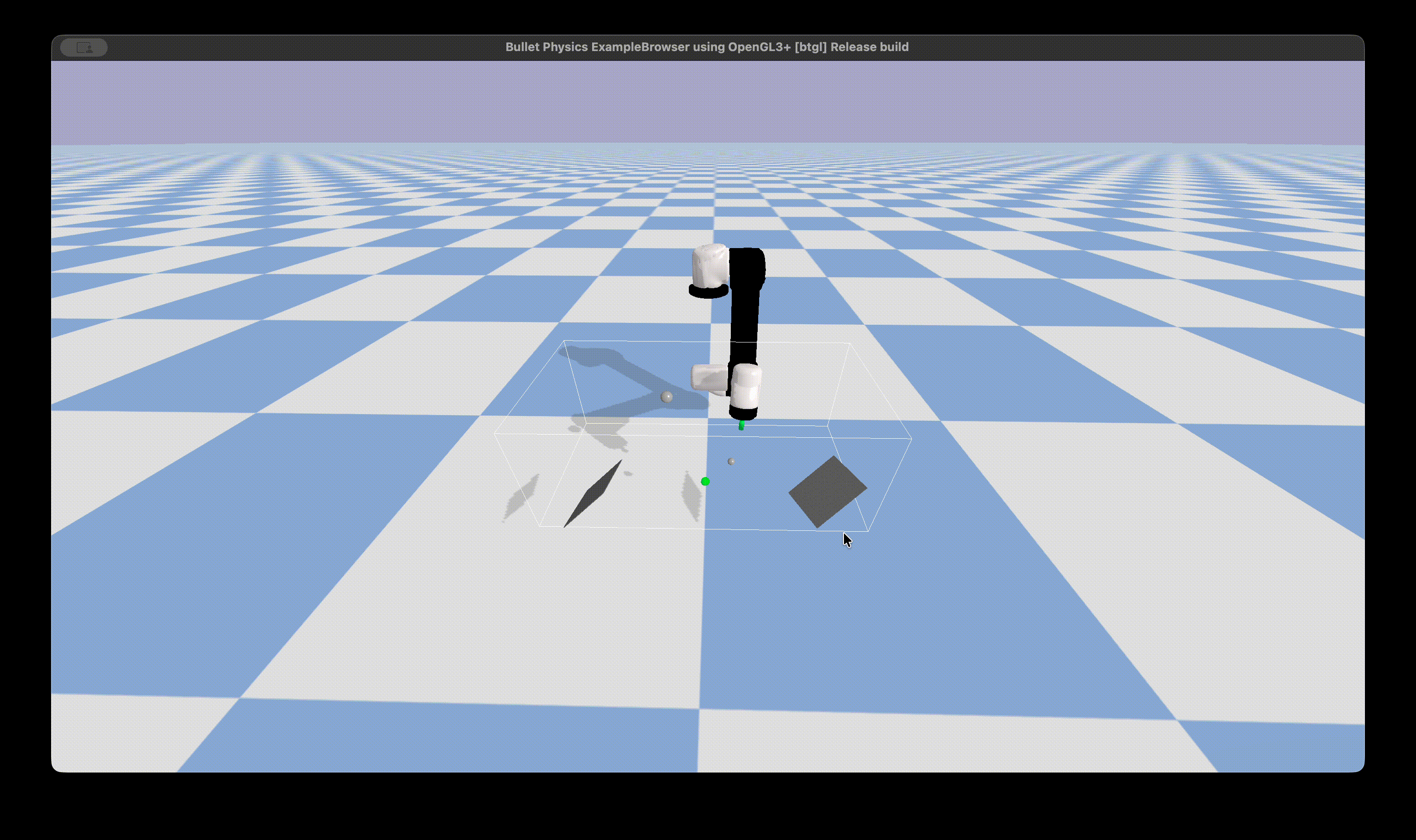 Evaluation GIF showing the DRL robot planner navigating around obstacles